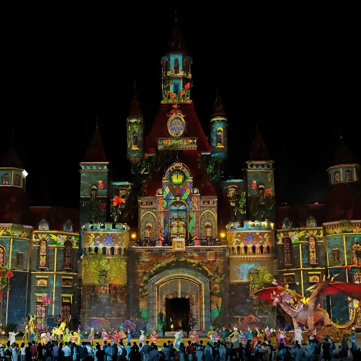 Building facade multi projection mapping with Scalable Atlas