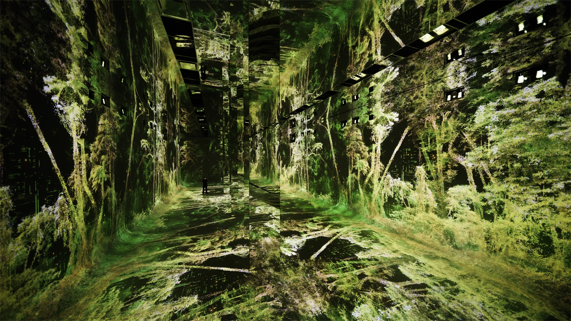Machine Dreams: Rainforest installation view, DATALAND, Los Angeles